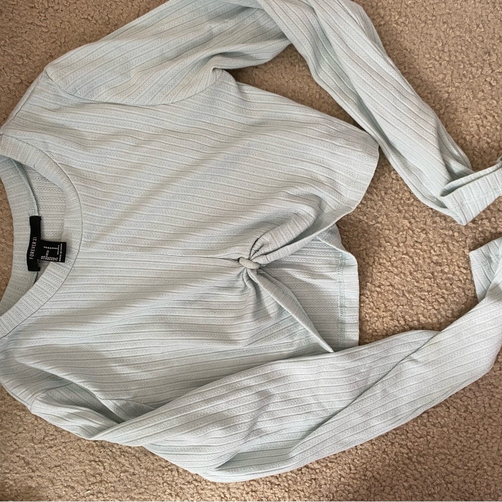Cropped Long Sleeve Women's Top